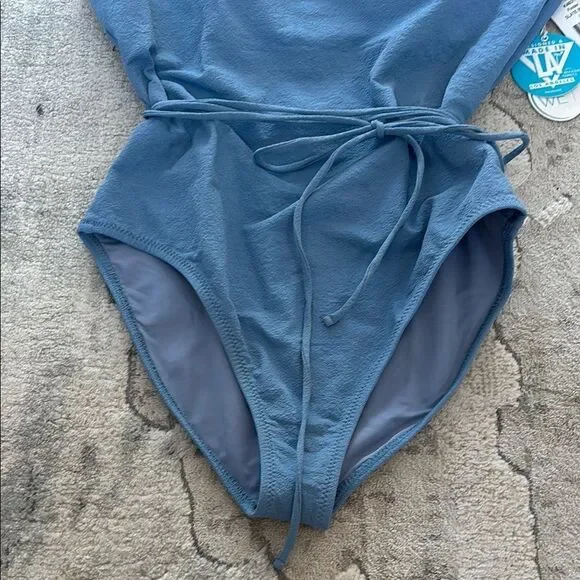 Blue One Piece Swimwear Classic Design